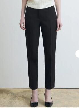 Judith & Charles Cotton Tapered Pant Black Size 8 Business Career